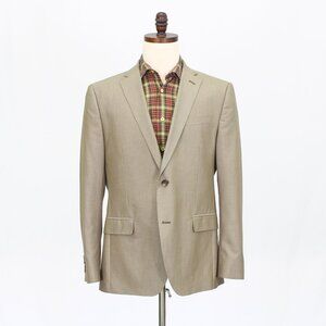 J. Ferrar 44R Beige Blazer Sport Coat Jacket 2-Button Solid Y515